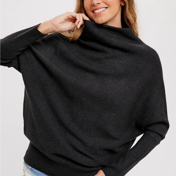 BESTSELLER Bluivy Slouch Neck Dolman Pullover Sweater - Picture 4 of 4